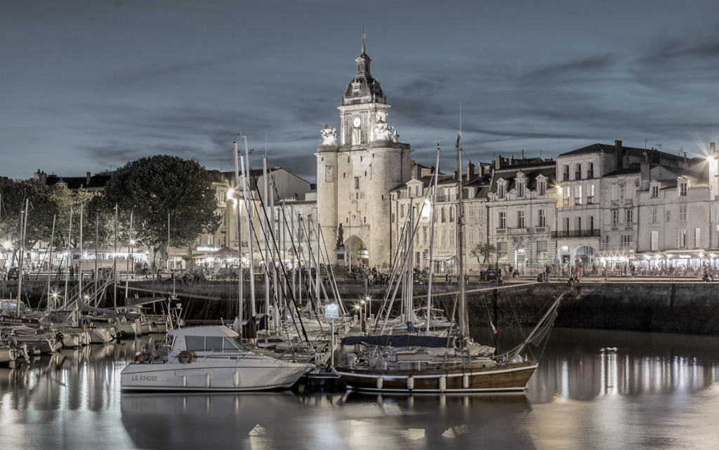 Overlooking the harbour in La Rochelle