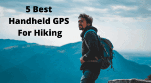 Man hiking with GPS