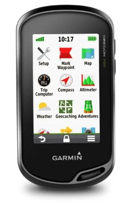 Garmin Oregon 700 home screen