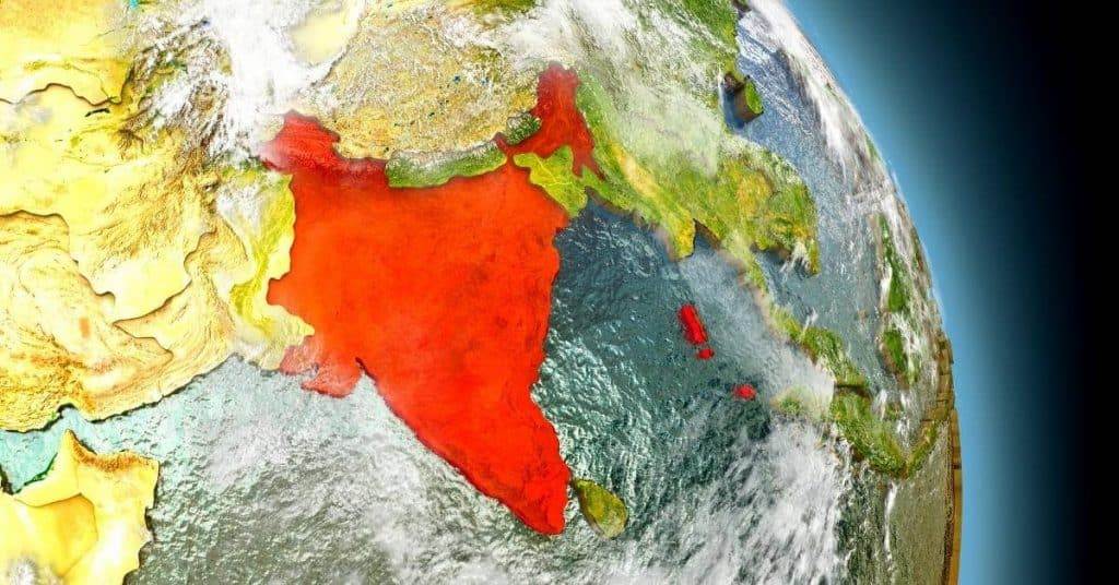 Indian Satellite System Coverage